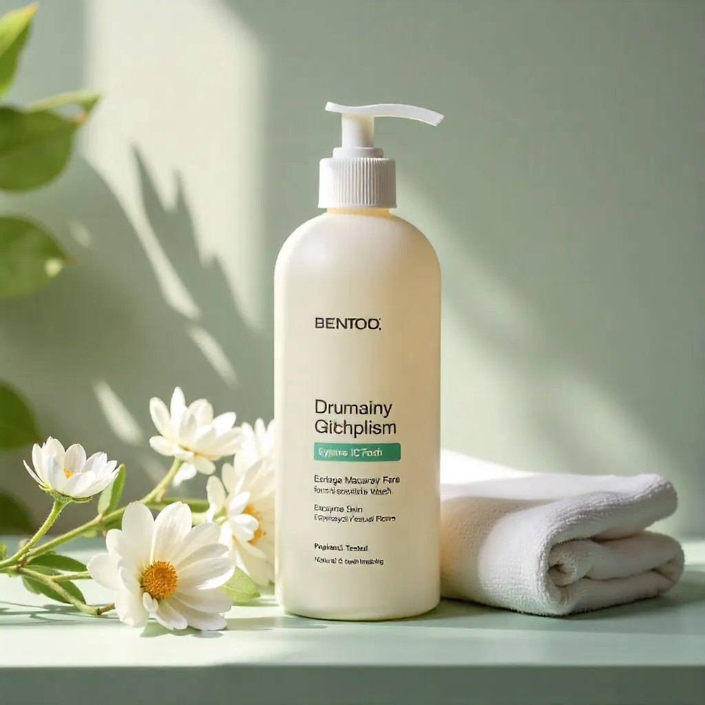 Natural liquid laundry detergent in eco packaging